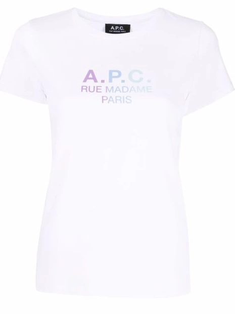 cotton Madame Women Paris Rue T-shirt A.P.C. 0421